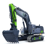 RTR 1/12 Remote Control Hydraulic Excavator 395F Heavy Duty Machine Metal 6CH Valves RC Digger Brushless Motor ESC Quick Coupler