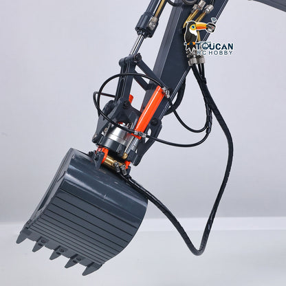 JDM-106-UPG1 1/14 Scale Metal Hydraulic Crawler Excavator Upgraded PL18 Radio Sound Light Battery Excluded