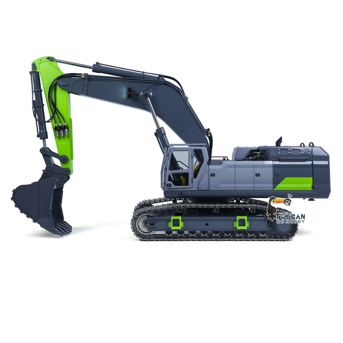 TOUCAN RC HOBBY Metal 395F 1/12 RC Hydraulic Excavator Remote Control Digger 6-Way Valves Dual Pump Brushless Motor Paladin PL18EV LITE Radio System