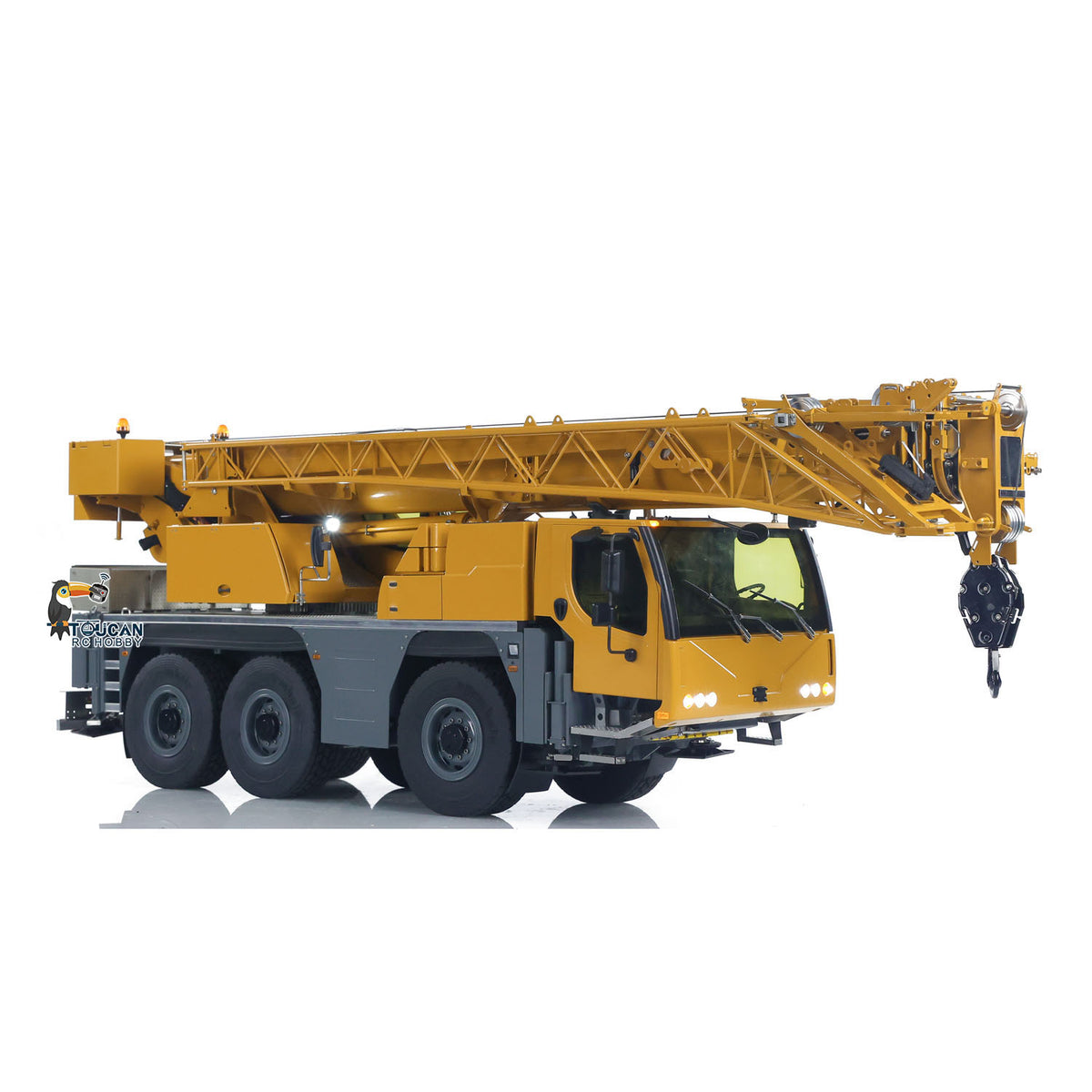 Vorbestellung NEU Eyewhale D1050 Metall 1/14 RC Hydraulischer Mobilkran LKW All Terrain Vehicle 3 Achsen Funkgesteuertes Hebezeugmodell Paladin PL18EV