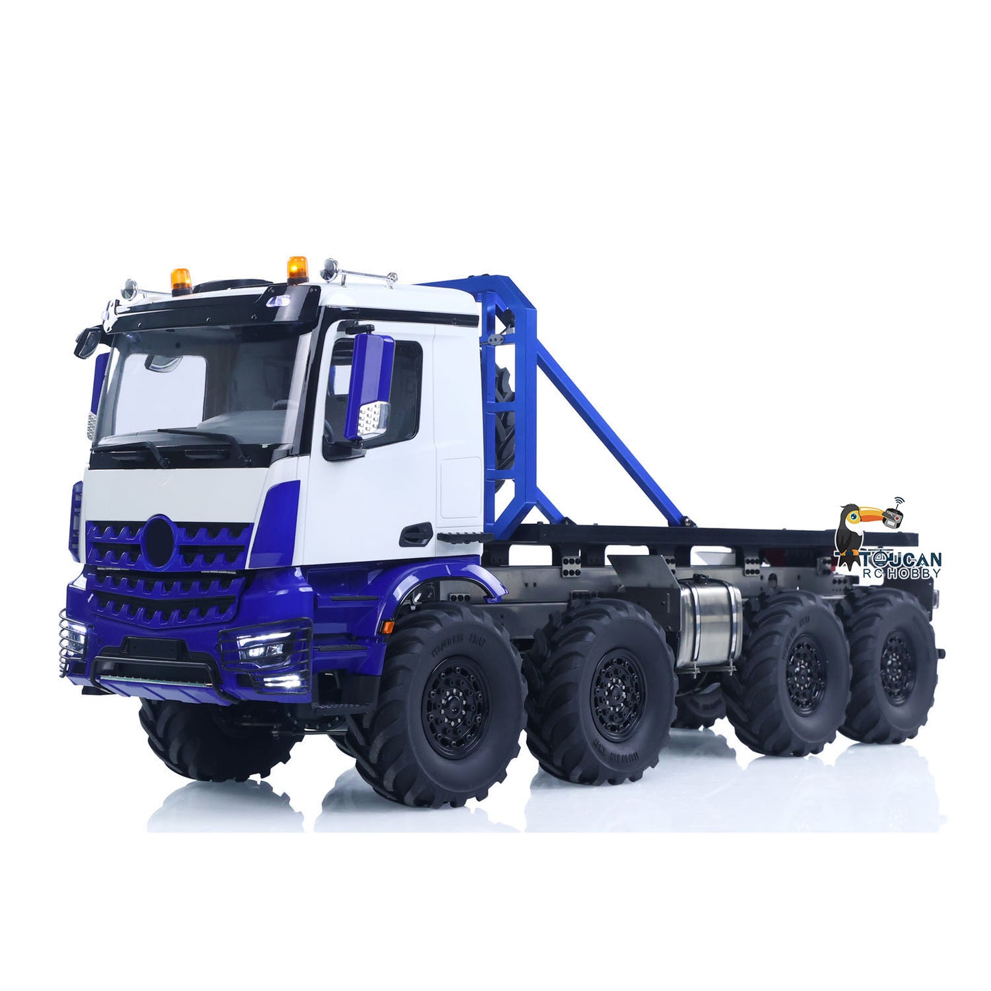 1/14 8X8 RC Rock Crawler BZ 3363 Funkgesteuertes Geländewagen-Modell mit Achsverriegelung, fließendem Wasserlicht, Heckwinde, keine Batterie