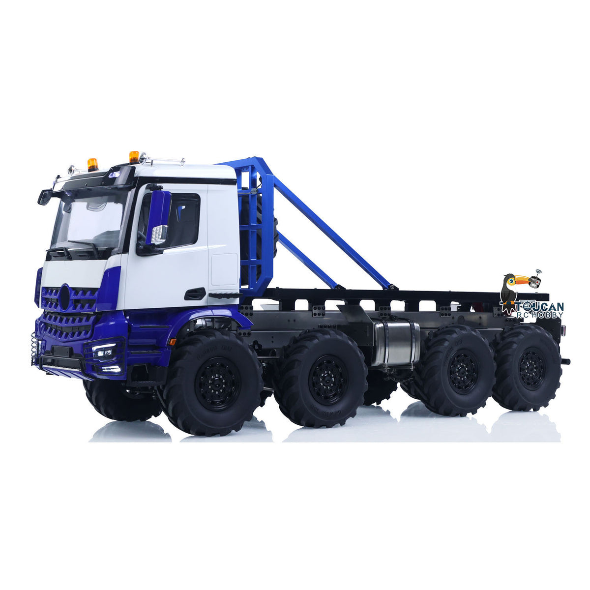 1/14 8X8 RC Rock Crawler BZ 3363 Funkgesteuertes Geländewagen-Modell mit Achsverriegelung, fließendem Wasserlicht, Heckwinde, keine Batterie
