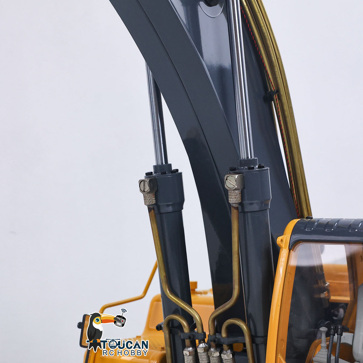 JDM-106-UPG1 1/14 Metal Hydraulic Excavator Upgrade Version Brass Oil Pipes PL18 Lite No Battery