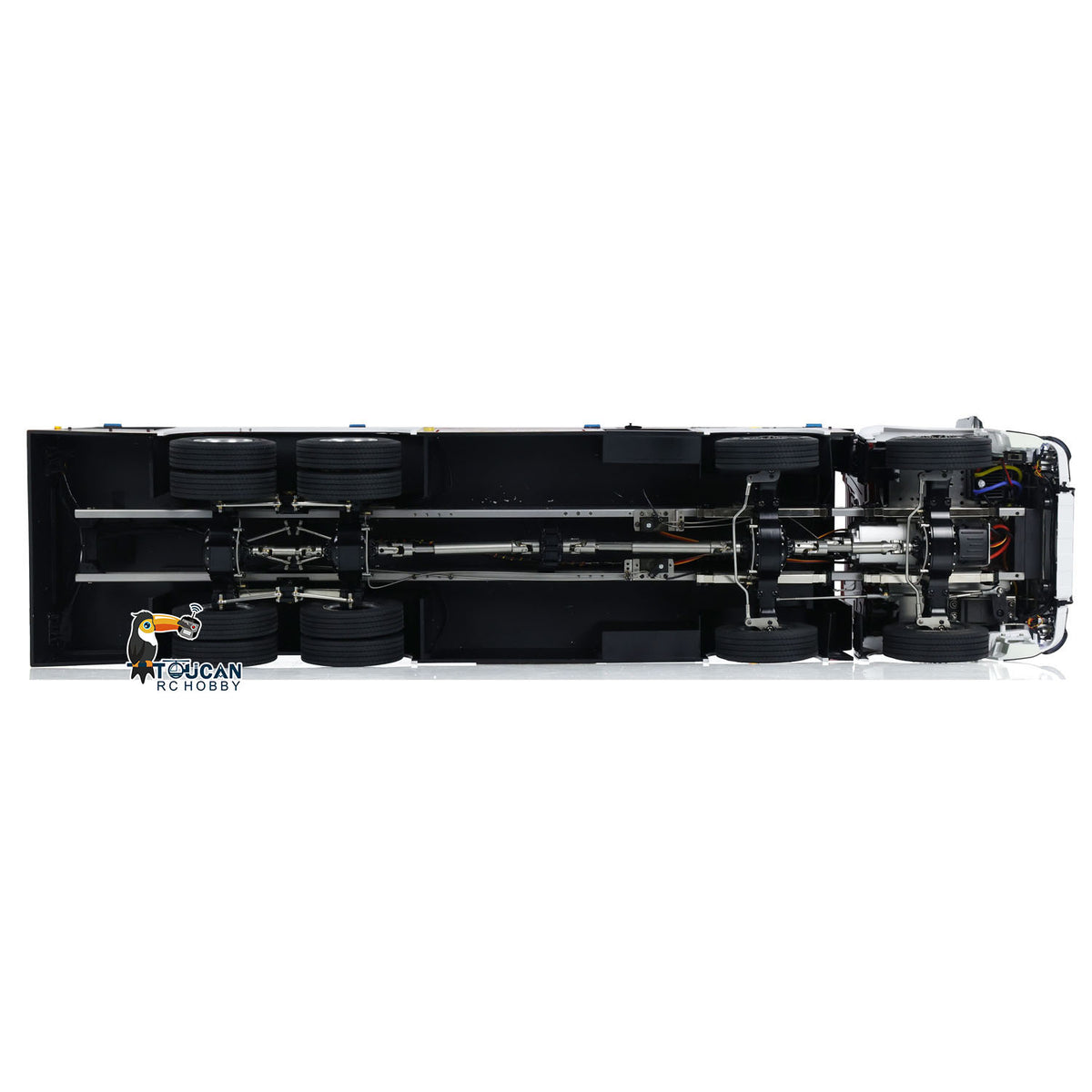 1/14 RC Feuerwehrauto 8x8 Funkgesteuertes Feuerwehrauto mit Licht und Sound Metallchassis 3-Gang-Getriebe Beleuchtungs- und Soundsystem