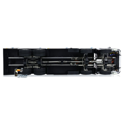 1/14 RC Feuerwehrauto 8x8 Funkgesteuertes Feuerwehrauto mit Licht und Sound Metallchassis 3-Gang-Getriebe Beleuchtungs- und Soundsystem