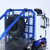 1/14 8X8 RC Rock Crawler BZ 3363 Radio Control Off Road Flatbed Truck Model Axle Locks Flowing Water Light Rear Winch No Battery