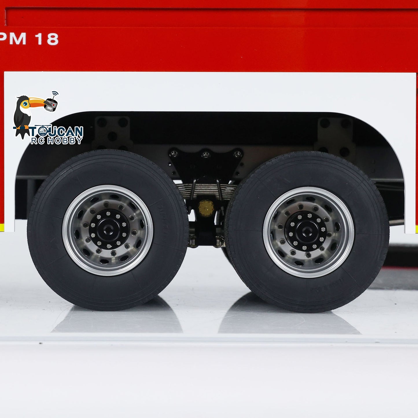 1/14 RC Feuerwehrauto 8x8 Funkgesteuertes Feuerwehrauto mit Licht und Sound Metallchassis 3-Gang-Getriebe Beleuchtungs- und Soundsystem
