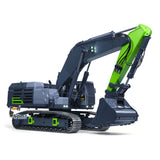 RTR 1/12 Remote Control Hydraulic Excavator 395F Heavy Duty Machine Metal 6CH Valves RC Digger Brushless Motor ESC Quick Coupler