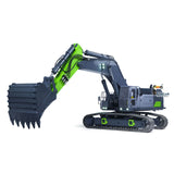 1/12 6-Way Valves Remote Control Hydraulic Excavator 395F Metal RC Digger Dual Pump Brushless Motor Light Sound System Paladin PL18EV LITE Radio