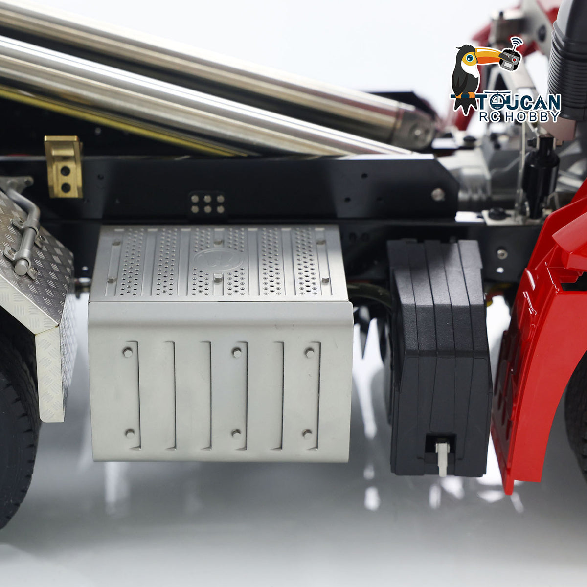 1/14 8x8 RC Hydraulischer Roll-On-Vollkipper Fernbedienungs-Dumper-Auto-Simulationsmodell PNP-Version Licht-Soundsystem