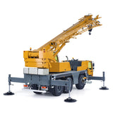 Eyewhale D1050 1/14 Metal RC Hydraulic Mobile Crane Truck 3 Axles All Terrain Vehicle PL18EV Remote Controller for Model Enthusiasts