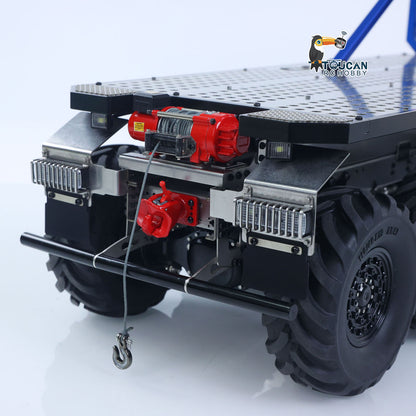 1/14 8X8 RC Rock Crawler BZ 3363 Funkgesteuertes Geländewagen-Modell mit Achsverriegelung, fließendem Wasserlicht, Heckwinde, keine Batterie