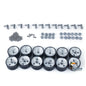 Henglong 1/16 Metal Tracks Sprocket Road Wheels Idlers Mudguard Protection Net Machine Gun For 3899 3899A Tank Vehicle Model