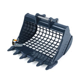 TOUCAN RC HOBBY Metal Ripper/Trapezoidal/Narrow Toothless/Toothed/Rake/Grille/Bucket for 1/12 Remote Control Hydraulic Excavator C395 LR976 EC650 Dual Pump RC Digger DIY Construction Model