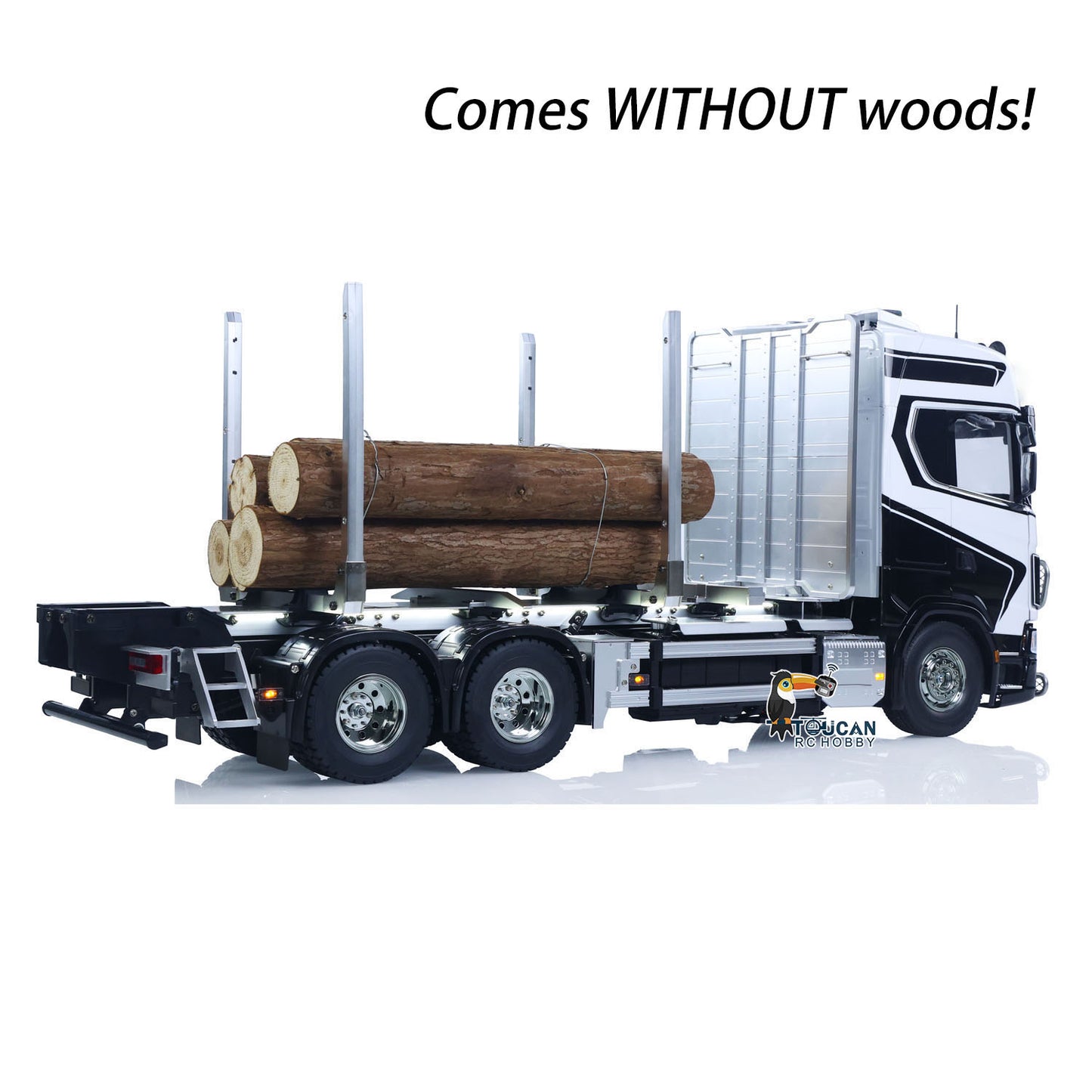 TAMIYA 6x4 1/14 RC Holztransporter SC770S 56360 Ferngesteuertes LKW Auto RTR 3-Gang Fahrzeuge Rauch Licht Sound ST8 Radio Batterie