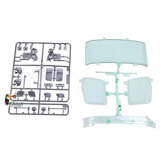 TOUCAN RC HOBBY Kabolite Metal Rear Hook/Timber Flatbed/Plastic Cabin Shell for 1/14 Hydraulic RC Dump Truck K3362 K3364 K3365 3366 Parts