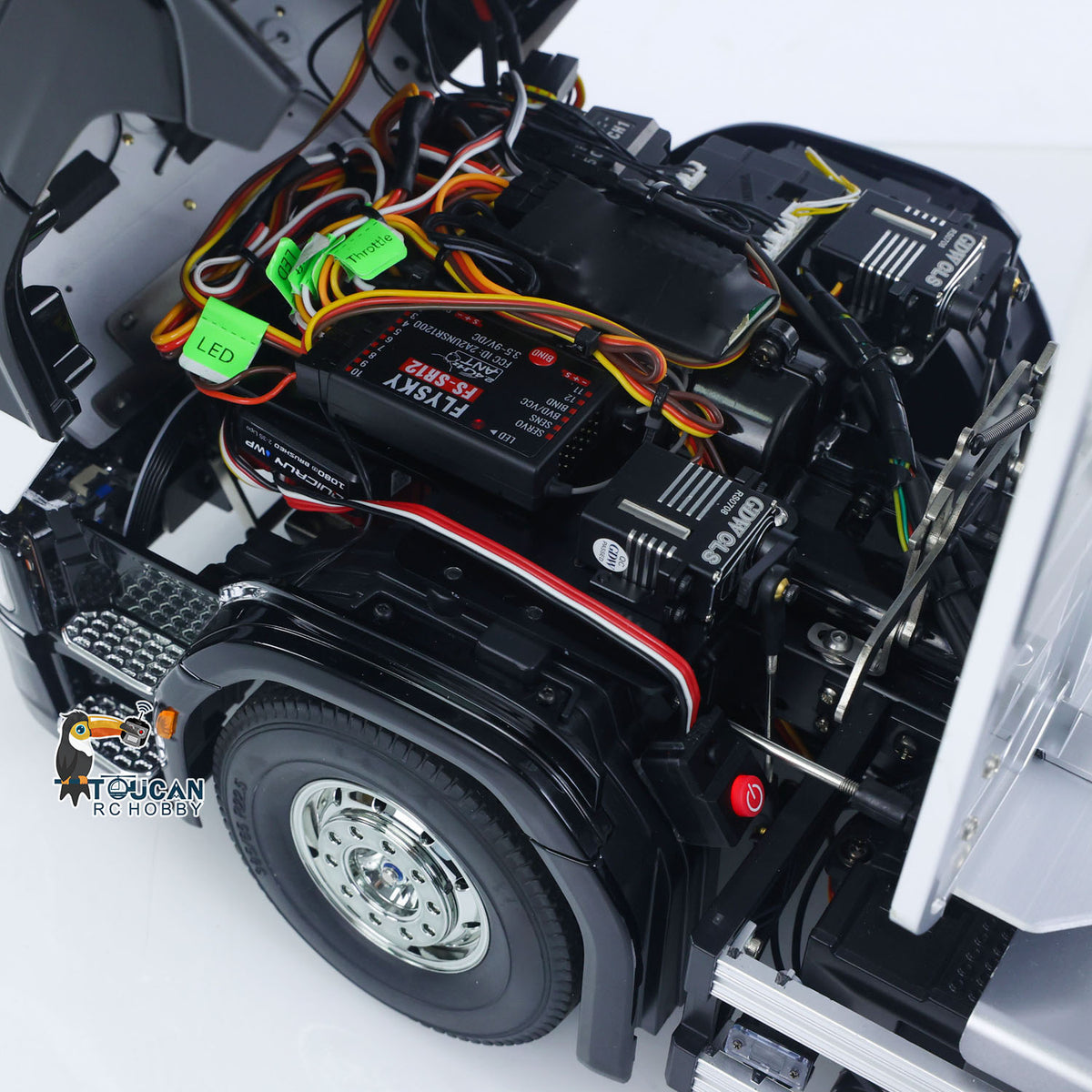 TAMIYA 6x4 1/14 RC Holztransporter SC770S 56360 Ferngesteuertes LKW Auto RTR 3-Gang Fahrzeuge Rauch Licht Sound ST8 Radio Batterie