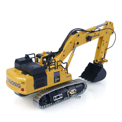 Fast  Free Shipping  1/50 RC Digger PC520 Electric Lifting Radio Control Excavator Engineering Vehicle Metal Tracks Lights Sound Small Toy