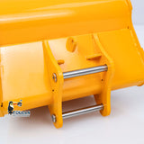 TOUCAN RC HOBBY Metal Ripper/Trapezoidal/Narrow Toothless/Toothed/Rake/Grille/Bucket for 1/12 Remote Control Hydraulic Excavator C395 LR976 EC650 Dual Pump RC Digger DIY Construction Model