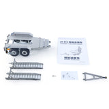 JX Model 1/14 ET2 2Axles Trailer For E20 Remote Control Excavator Support Legs Stainless Steel Tailboard Almost Assembled