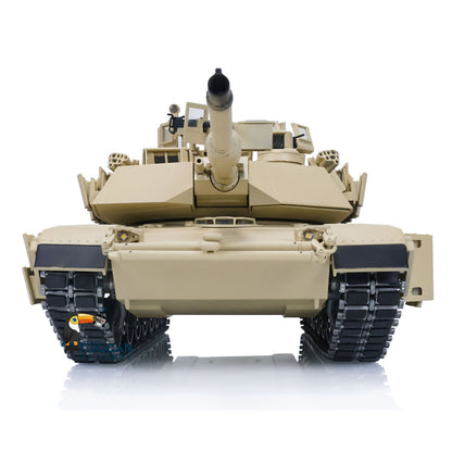 IN Stock Metal 1/16 Remote Control Military Abrams M1A2 TUSKII 3918 Tank With Dual Flow Rotating Gearbox Barrel Recoil Lifting System