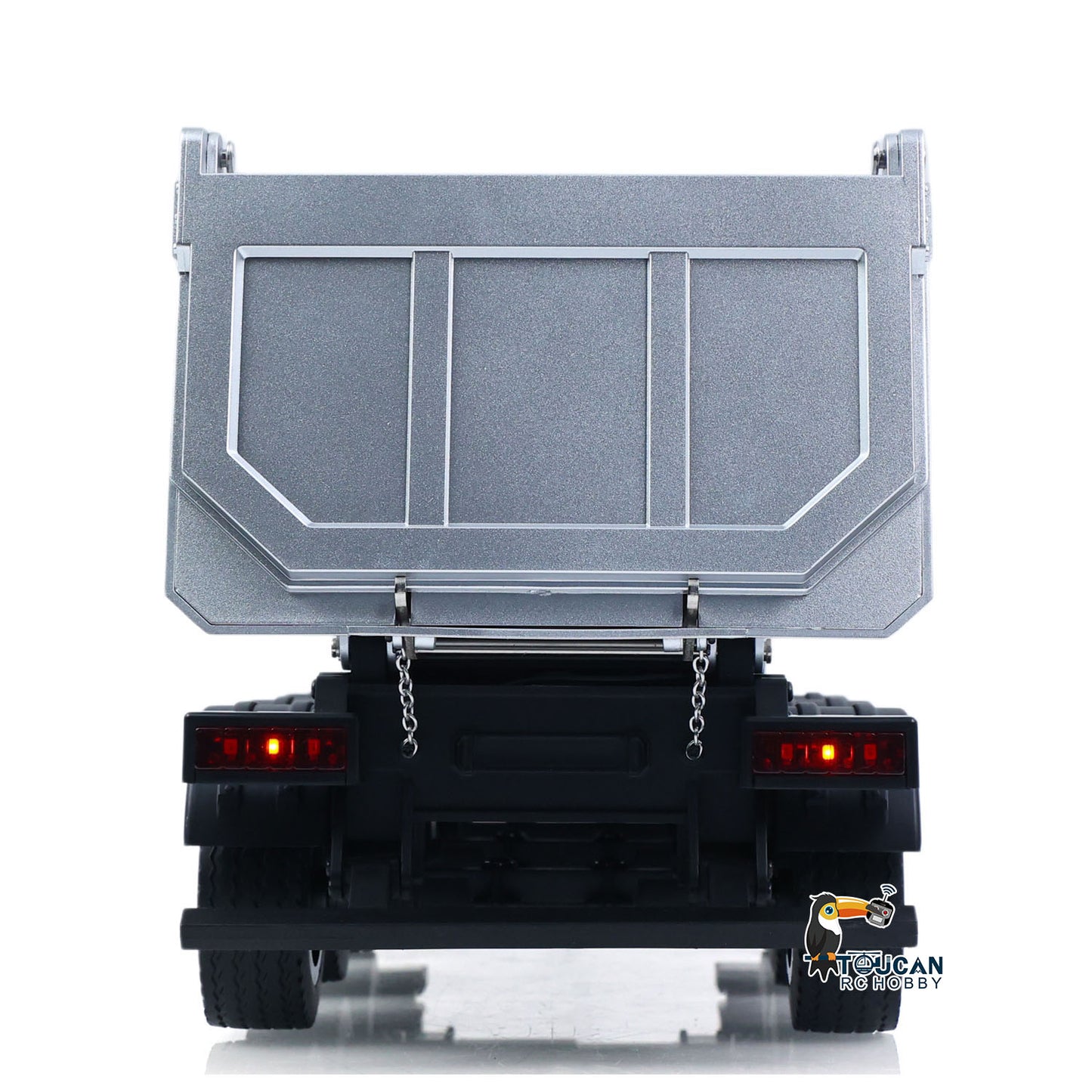 HUINA 1/18 Electric Lifting Remote Control Semi Dump Trailer for RC Tractor Truck 1501 Tail Light Support Leg No Sound System