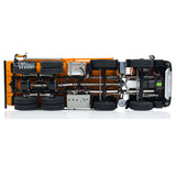 Metall 1/14 8x4 Hydraulische Flip-over-Abdeckung RC Kipper Ferngesteuertes Kippauto LED-Leuchten Soundsystem Zusammengebaut Lackiert 