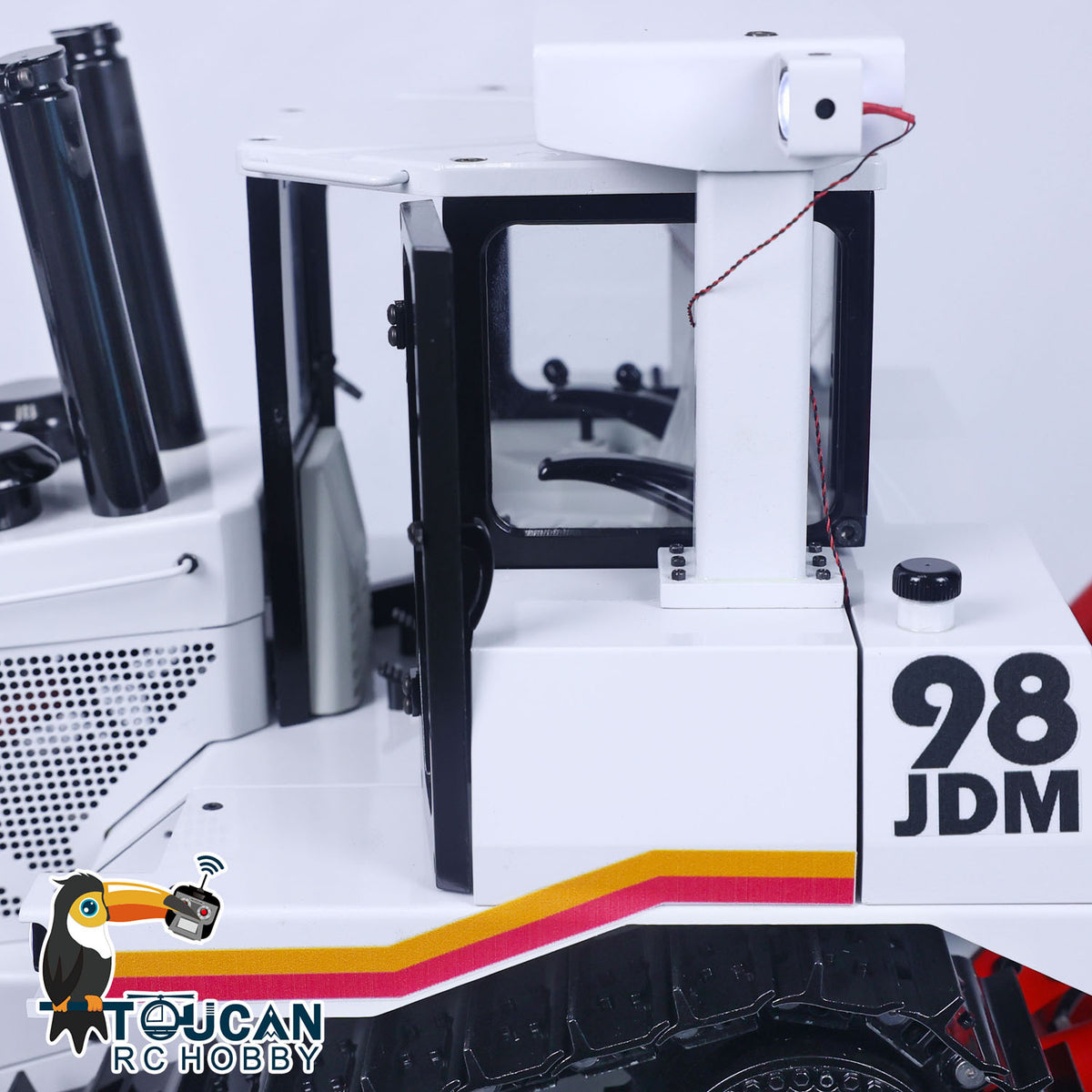 TOUCAN RC HOBBY JDM-98 Metal 1/14 DXR2 RC Hydraulic Bulldozer Radio Control Engineering Vehicle ST8 Remote Controller for Modelers