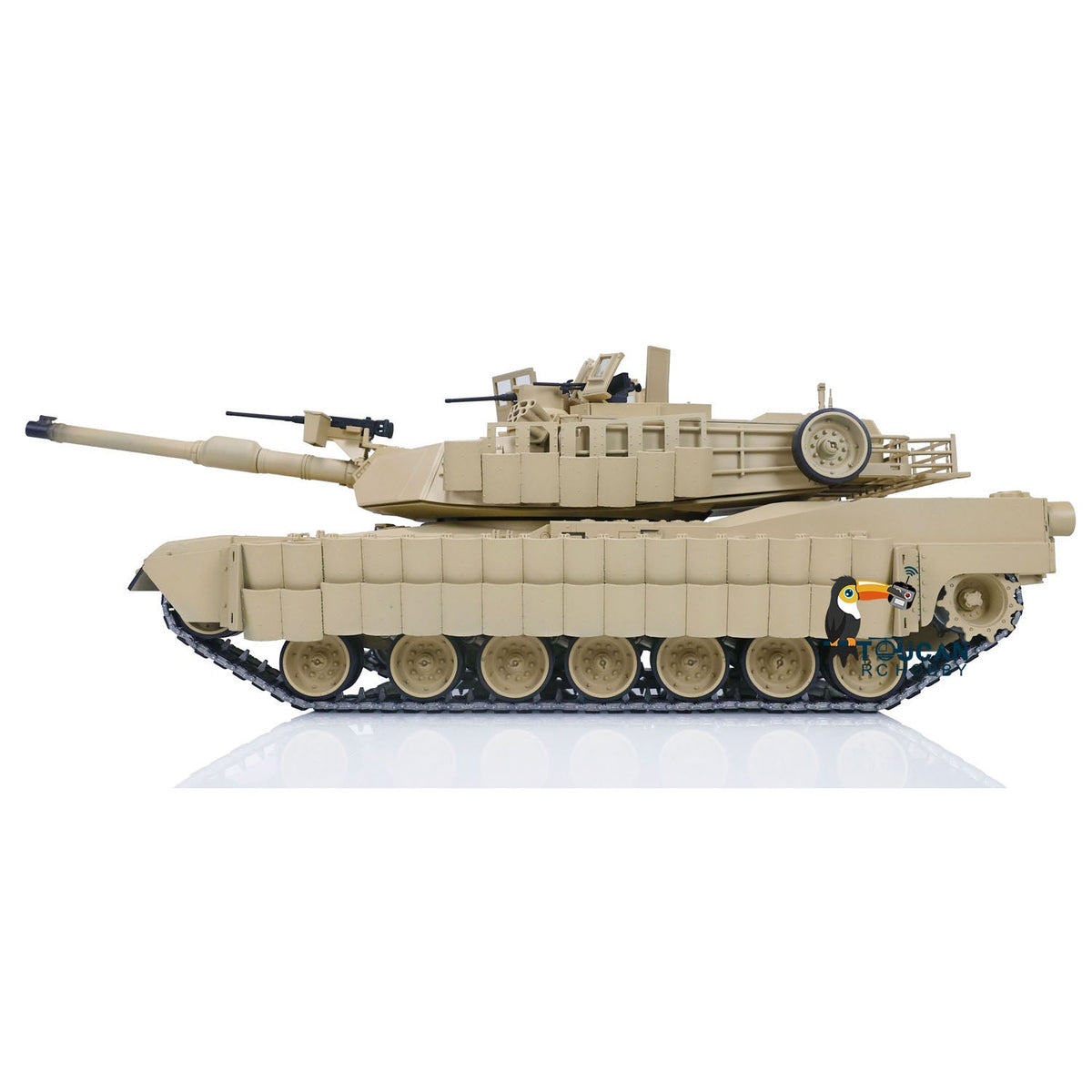 IN Stock Metal 1/16 Remote Control Military Abrams M1A2 TUSKII 3918 Tank With Dual Flow Rotating Gearbox Barrel Recoil Lifting System