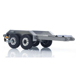 JX Model 1/14 ET2 2Axles Trailer For E20 Remote Control Excavator Support Legs Stainless Steel Tailboard Almost Assembled