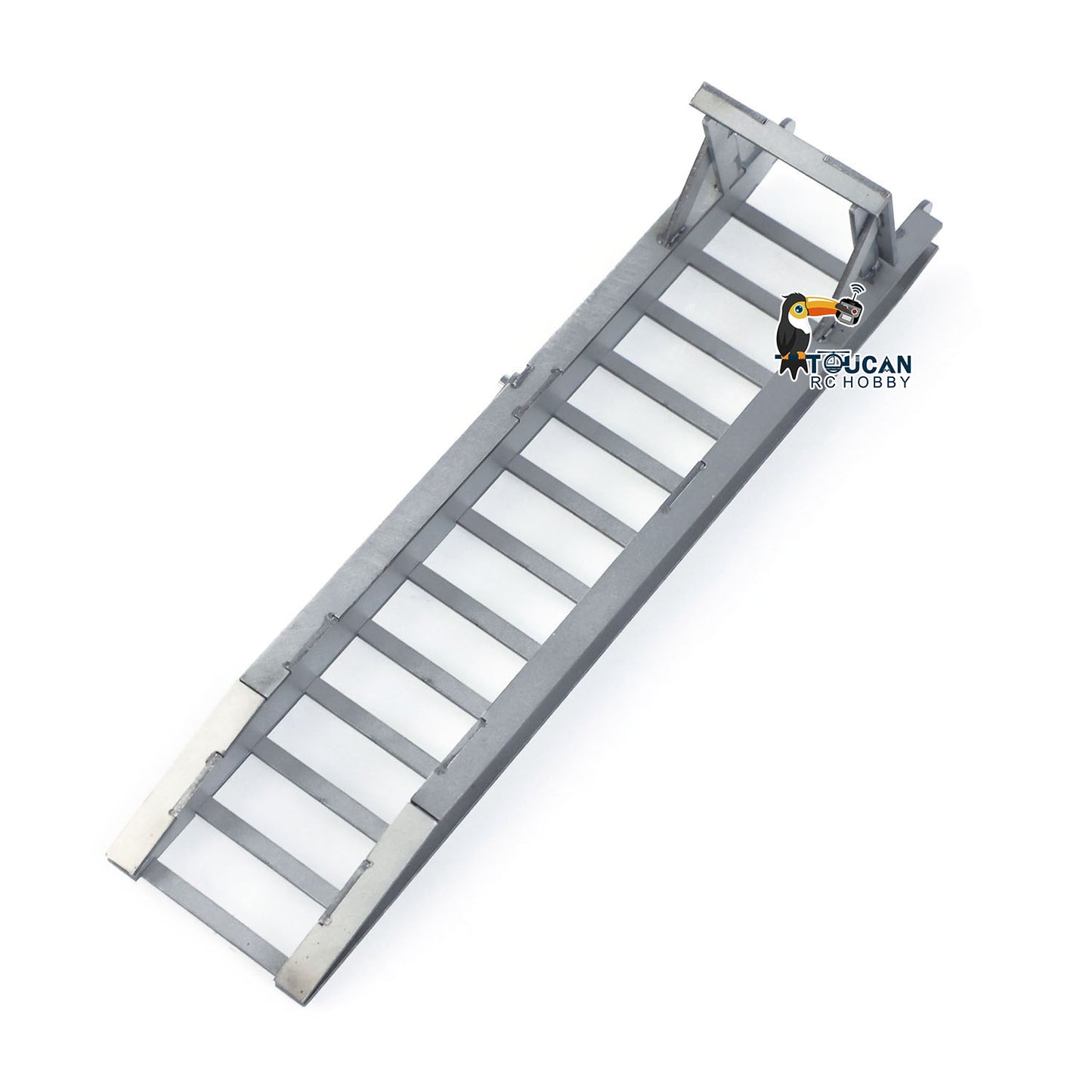 JX Model 1/14 ET2 2Axles Trailer For E20 Remote Control Excavator Support Legs Stainless Steel Tailboard Almost Assembled