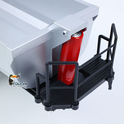 HUINA 1/18 Electric Lifting Remote Control Semi Dump Trailer for RC Tractor Truck 1501 Tail Light Support Leg No Sound System