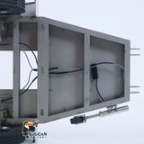 JX Model 1/14 ET2 2Axles Trailer For E20 Remote Control Excavator Support Legs Stainless Steel Tailboard Almost Assembled