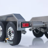 JX Model 1/14 ET2 2Axles Trailer For E20 Remote Control Excavator Support Legs Stainless Steel Tailboard Almost Assembled