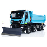 Metal 1/14 Hydraulic RC Dump Truck 8x8 Remote Control Tipper Cars with Snow Blade DIY Hobby Model Simulation Vehicle