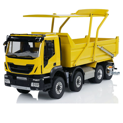 TOUCAN RC HOBBY 1/14 Hydraulic RC Tipper Truck Metal Flip-over Cover Remote Control 8x8 Dump Car Light Sound System