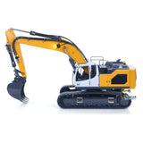 XDRC 1/14 Hydraulic Crawler RC Excavator 945 Remote Control Construction Vehicle 5-Way Valve Brushless Drive Quick Coupler Light Sound System PL18EV RTR Model