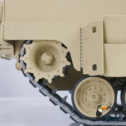 IN Stock Metal 1/16 Remote Control Military Abrams M1A2 TUSKII 3918 Tank With Dual Flow Rotating Gearbox Barrel Recoil Lifting System
