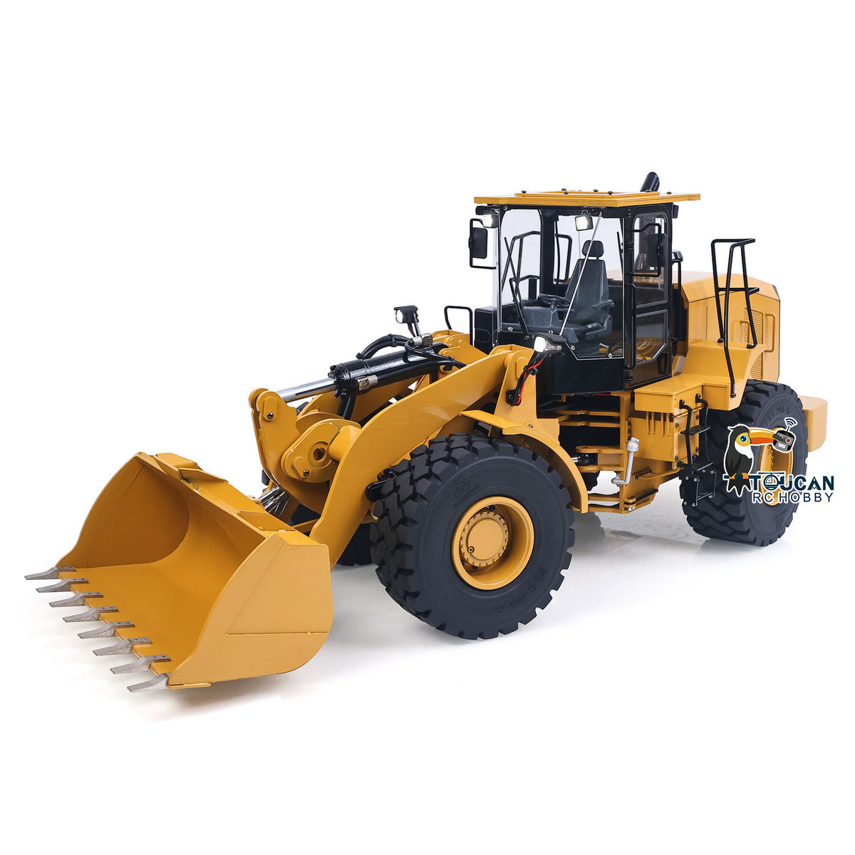 TOUCAN RC HOBBY 1/12 Metal Remote Control Hydraulic Loader DIM C950 2Speed Grarbox 5CH Valve RC Heavy Machine Model Hobbywing Brushed ESC