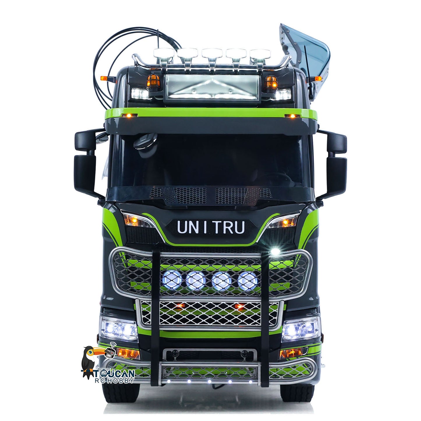 Toucan Metall 6X6 Chassis 1/14 RC Traktor Lkw 770S Hydraulische Kran DIY Lkw Modell Licht Sound