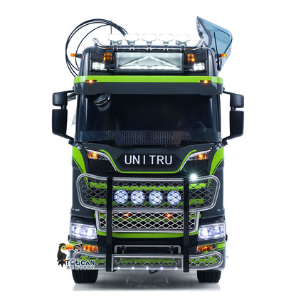 Toucan Metall 6X6 Chassis 1/14 RC Traktor Lkw 770S Hydraulische Kran DIY Lkw Modell Licht Sound