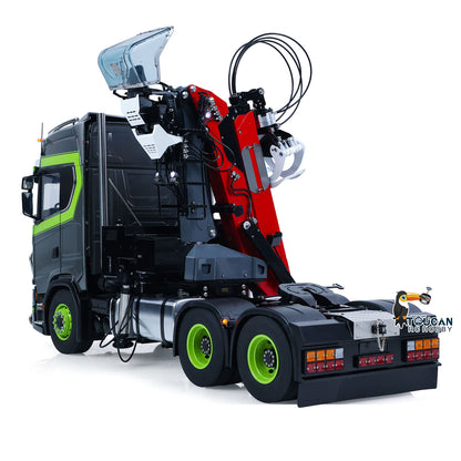 Toucan Metall 6X6 Chassis 1/14 RC Traktor Lkw 770S Hydraulische Kran DIY Lkw Modell Licht Sound