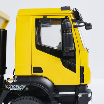 TOUCAN RC HOBBY 1/14 Hydraulic RC Tipper Truck Metal Flip-over Cover Remote Control 8x8 Dump Car Light Sound System
