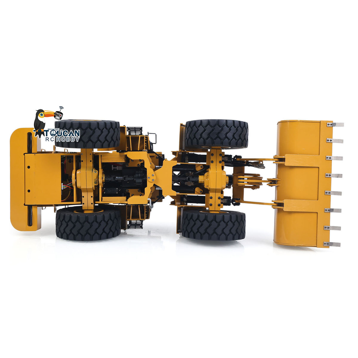 TOUCAN RC HOBBY 1/12 Metal Remote Control Hydraulic Loader DIM C950 2Speed Grarbox 5CH Valve RC Heavy Machine Model Hobbywing Brushed ESC