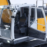 1/14 Scale Metal Hydraulic RC Excavator 945 Remote Control Painted Trucks Model W/ PL18EV Radio Light Motor Servo