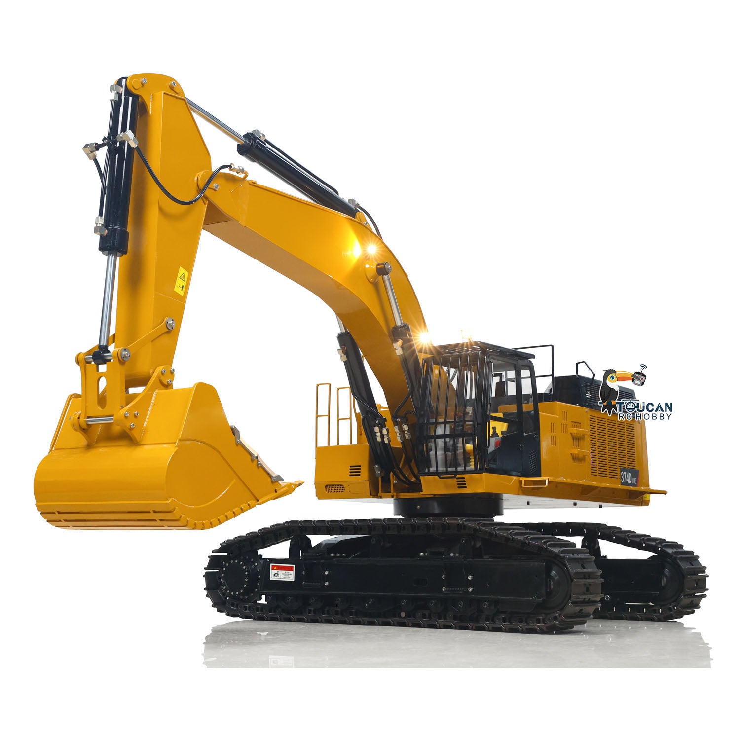 C374 Huge 1/8 RC Hydraulic Excavator 374 Metal Heavy Duty Digger