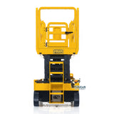 1/14 CUT Metal RC Hydraulic Scissor Lift Platform Self-propelled Warning Light Remote Control Industrial Model Flysky I6S Radio