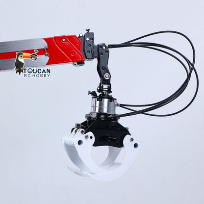 In Stock TOUCAN RC HOBBY Assembled 6X6 Metal Chassis 1/14 RC Tractor Truck 770S Hydraulic Crane Logging Trailer PL18EV Lite