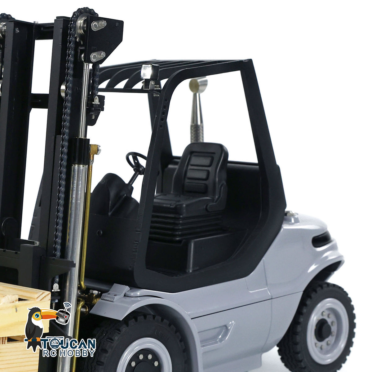 €100 OFF 11.11 BIG SALE 1:14 LESU RC Hydraulic Forklift Metal RTR Remote Control Fork Lift Truck Model