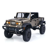 RTR TWOLF 1/10 TW-715 RC Offroad-Metall-Crawler-Kletter-Truck mit Geräuschen, Lichtern, Rauch, Zweiganggetriebe